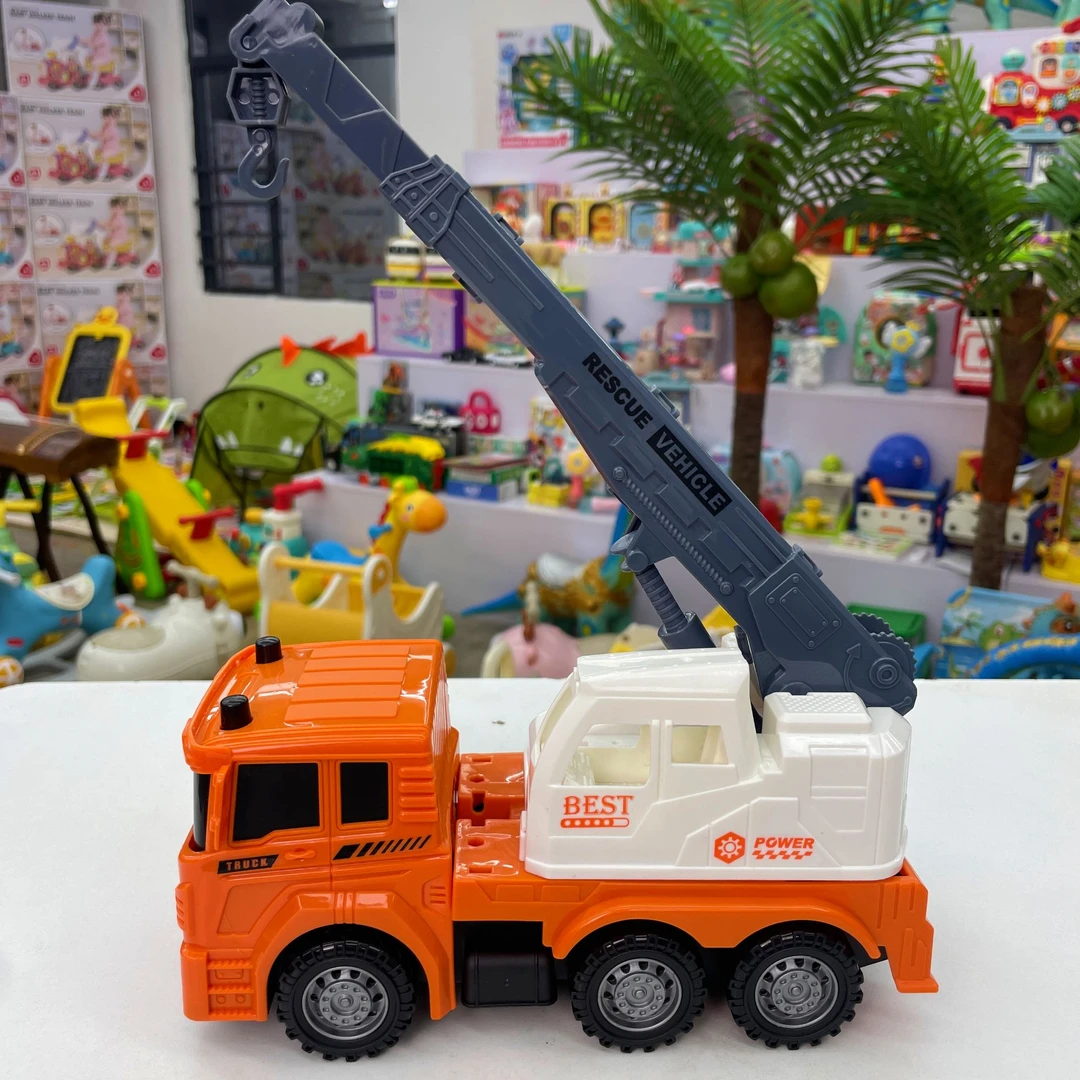 （四只装）大号城市惯性工程车玩具车极限仿真工程车系列创意新玩法