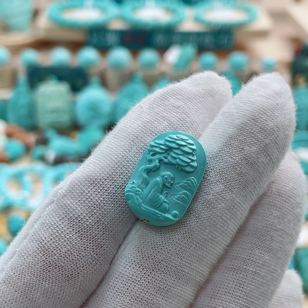 未镶嵌绿松石珠宝奇石