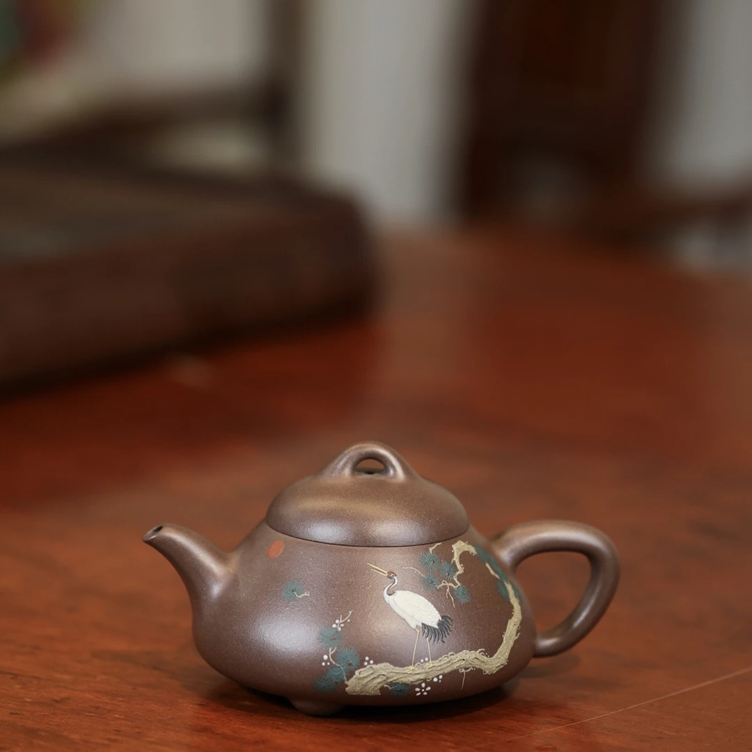 吉瓢·全手工紫砂壶实力派作品容量260cc/原矿紫泥