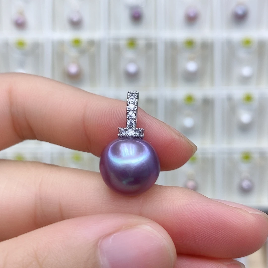 合金项链淡水珍珠