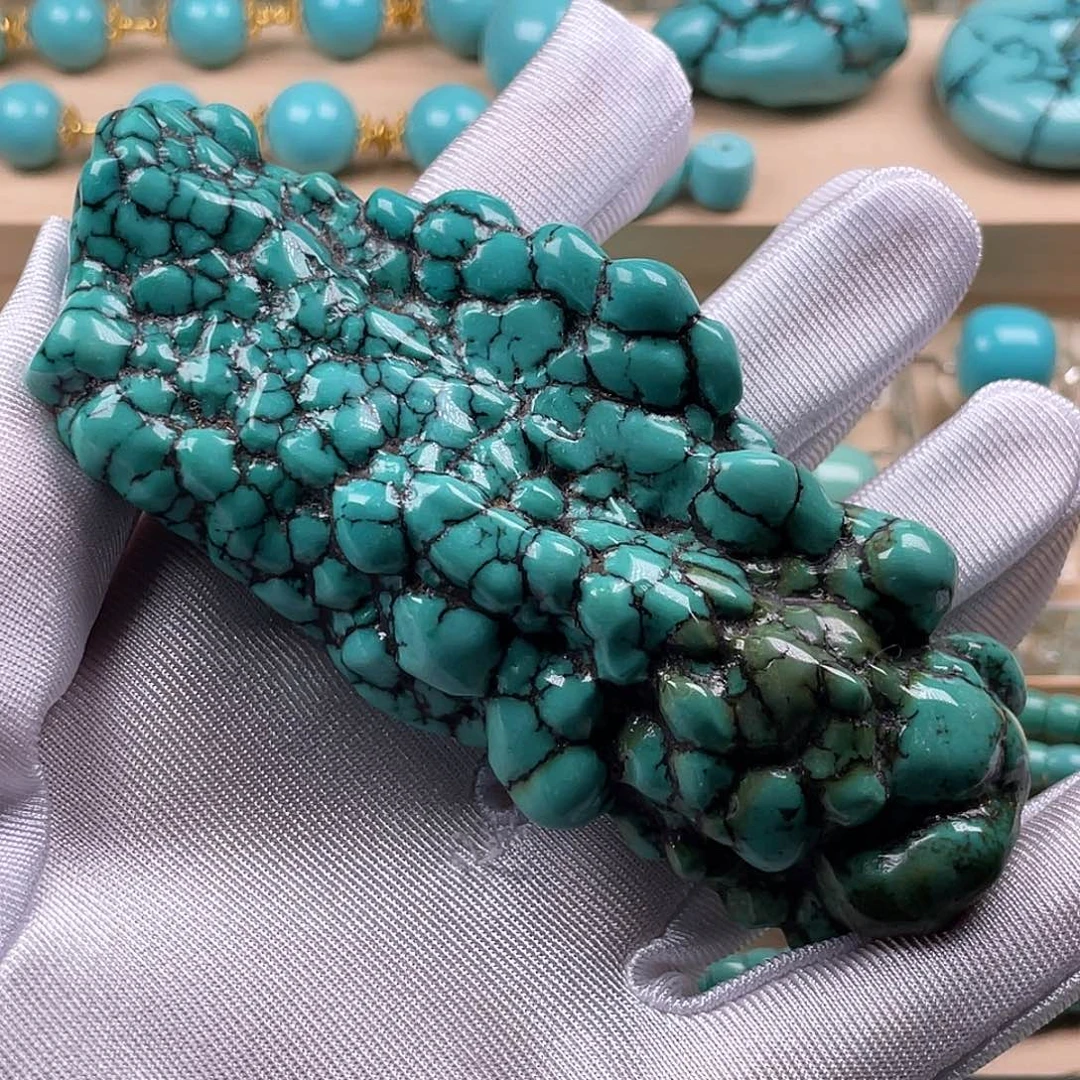 绿松石未镶嵌珠宝半成品