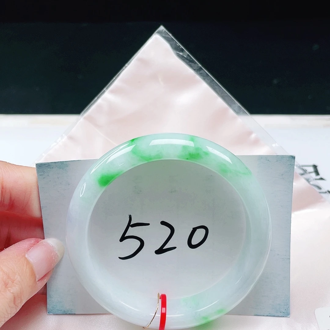 翡翠未镶嵌手镯缅甸翡翠54+