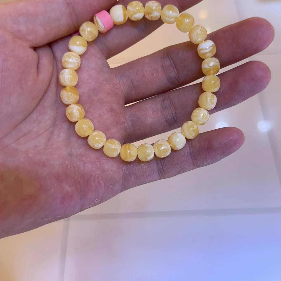 未镶嵌琥珀手链蜜蜡
