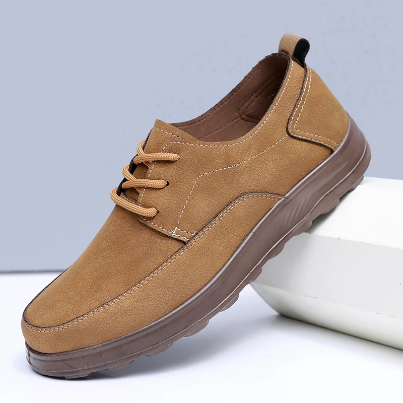 2025春秋新款男士休闲商务皮鞋软底轻便一脚蹬百搭软底舒适单鞋男