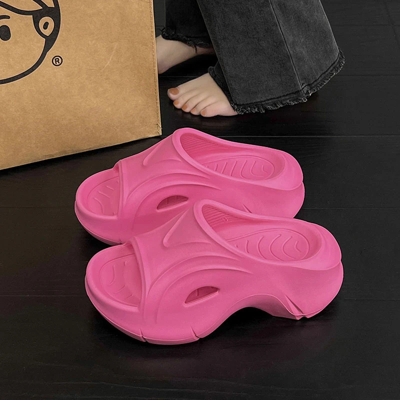 蚂蚁之恋ins拖鞋女夏软弹厚底增高防滑居家轻外穿凉拖鞋女鞋外穿