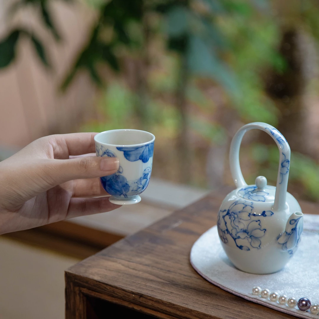 QQX0014 青樵轩-荷花闻香杯