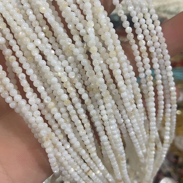 2条2mm小贝壳圆珠
