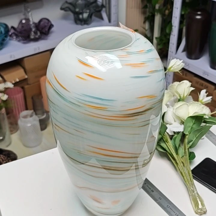 09643高38口9琉璃花瓶微瑕福利款
