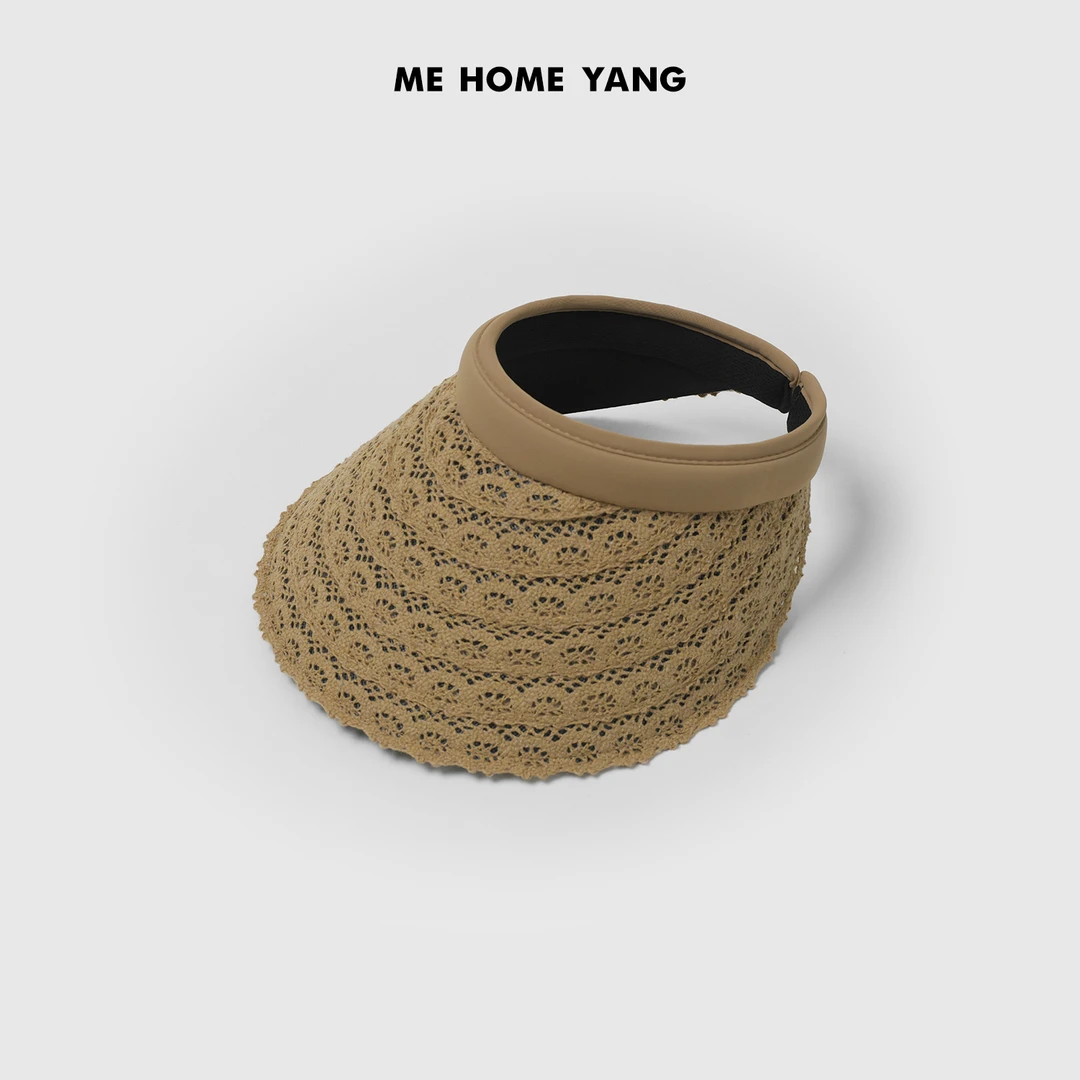 ME【勾花遮阳帽】手工勾花空顶透气百搭时尚编织防晒帽子MESS2817