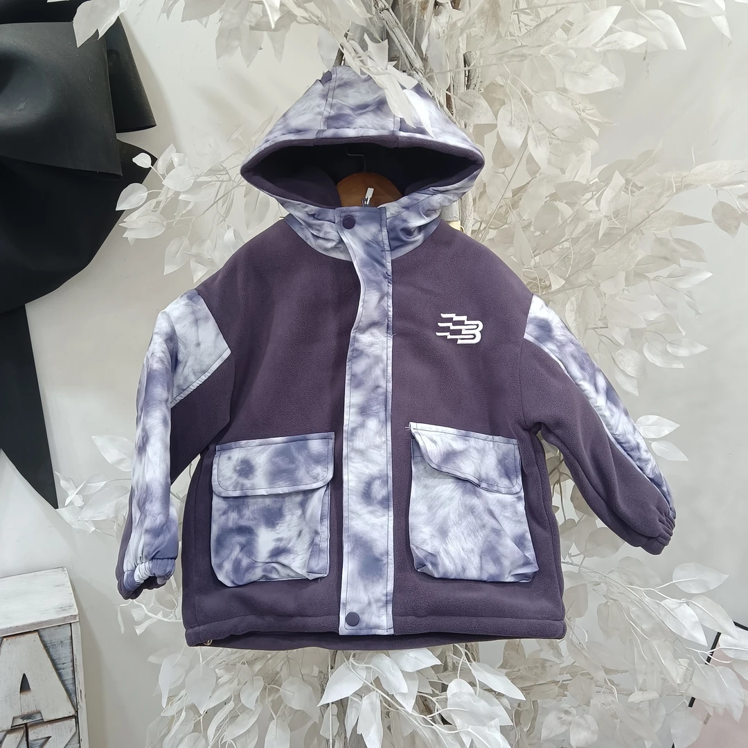 Y670紫色夹棉外套