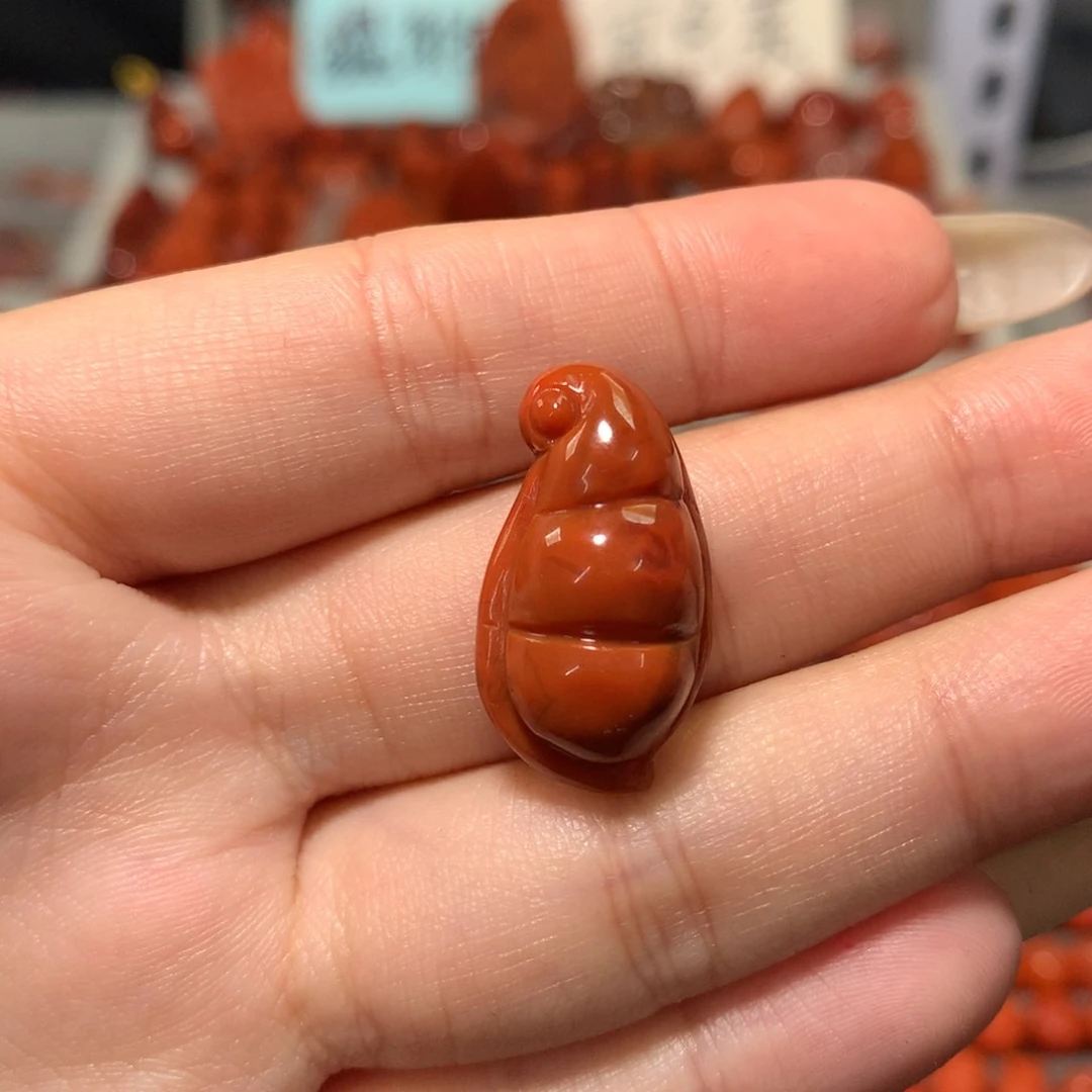 【闪购商品】未镶嵌福豆微瑕放漏南红玛瑙