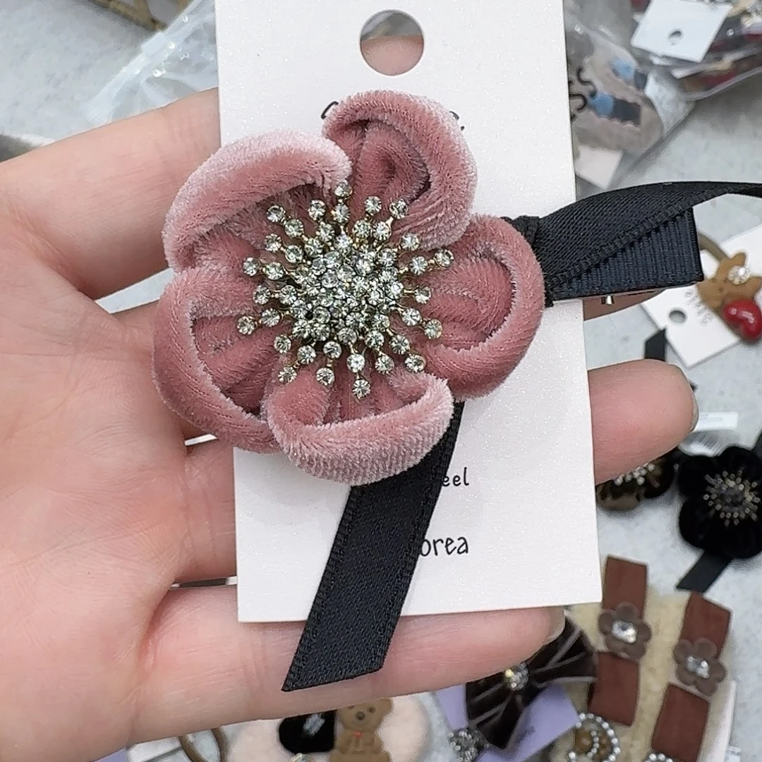 非金属泡菜粉色花花鸭夹