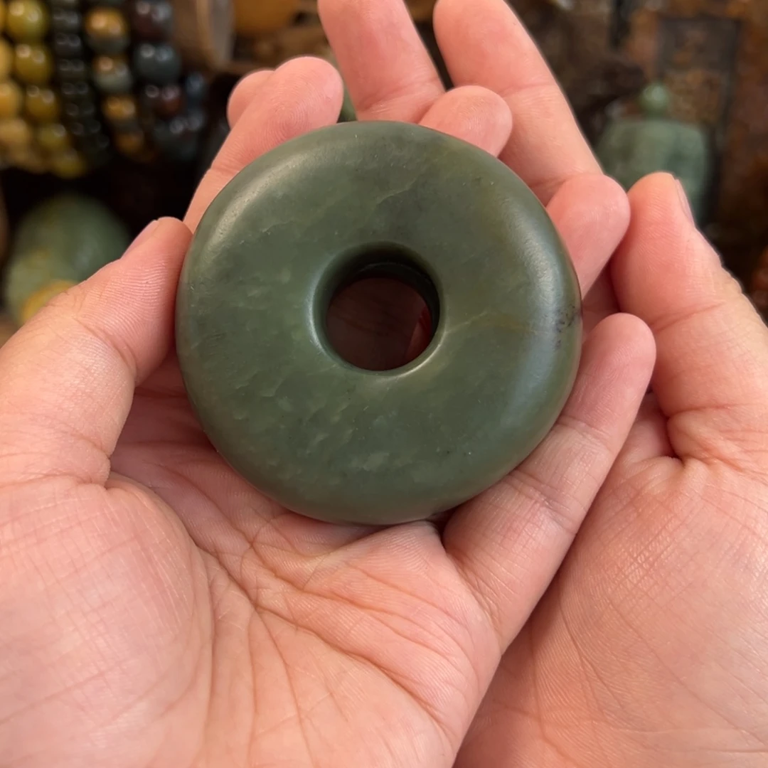 缘***^岫岩河磨玉（透闪石质玉）未镶嵌把件