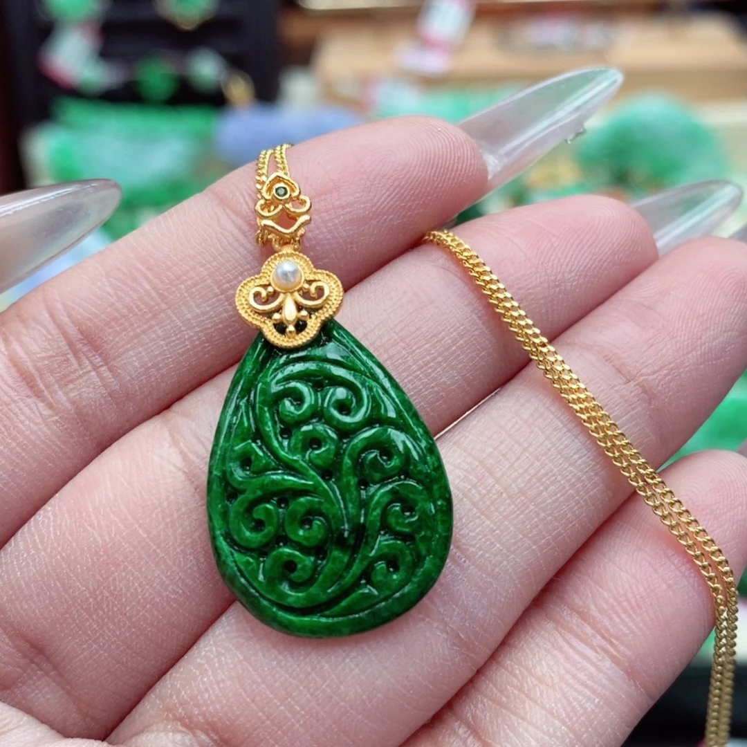 颈饰未镶嵌翡翠翡翠吊坠
