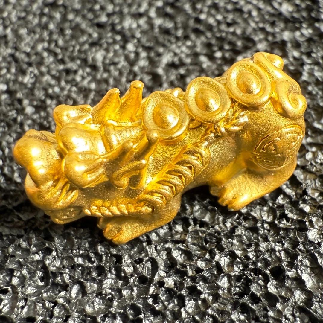 足金999【0.53】发财貔貅黄金（不 包 邮）黄金小配件