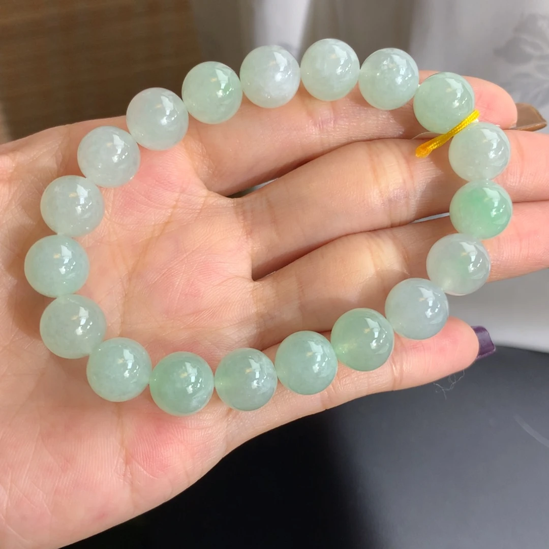翡翠未镶嵌手串卡10胶润晴手串