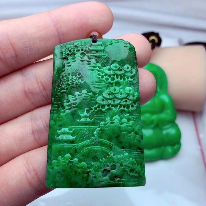 翡翠未镶嵌吊坠(不含链)