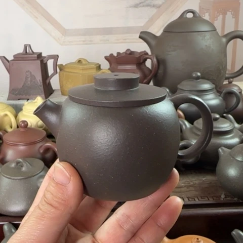 紫砂茶壶天青泥料150cc