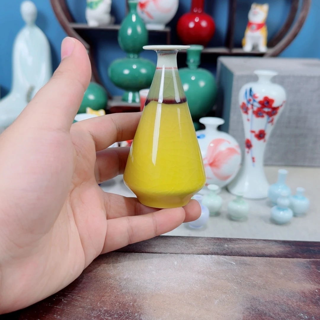陶瓷手工小花器摆件