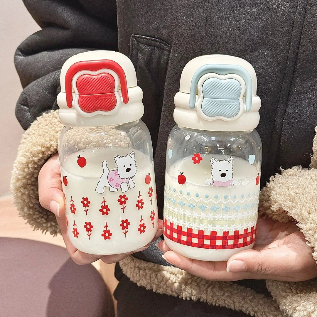 新款夏季塑料吸管杯ins高颜值大容量双饮口两用网红新款水杯