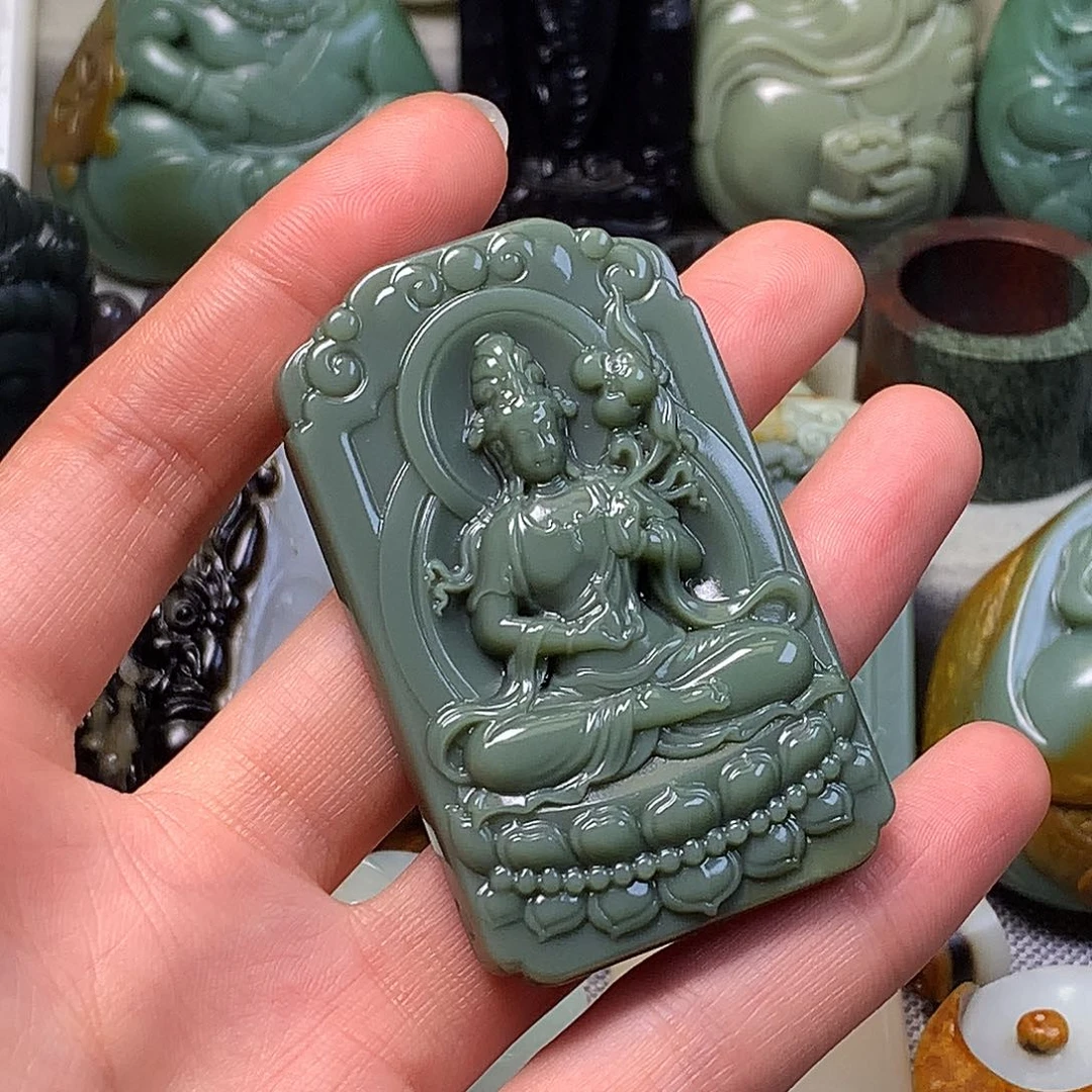 未镶嵌和田玉挂件a***e