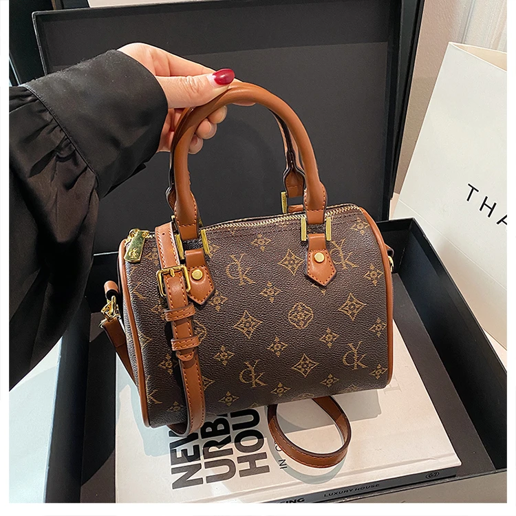 [LIUXINGLI]复古风时尚百搭女士复古枕头包手提斜挎单肩包