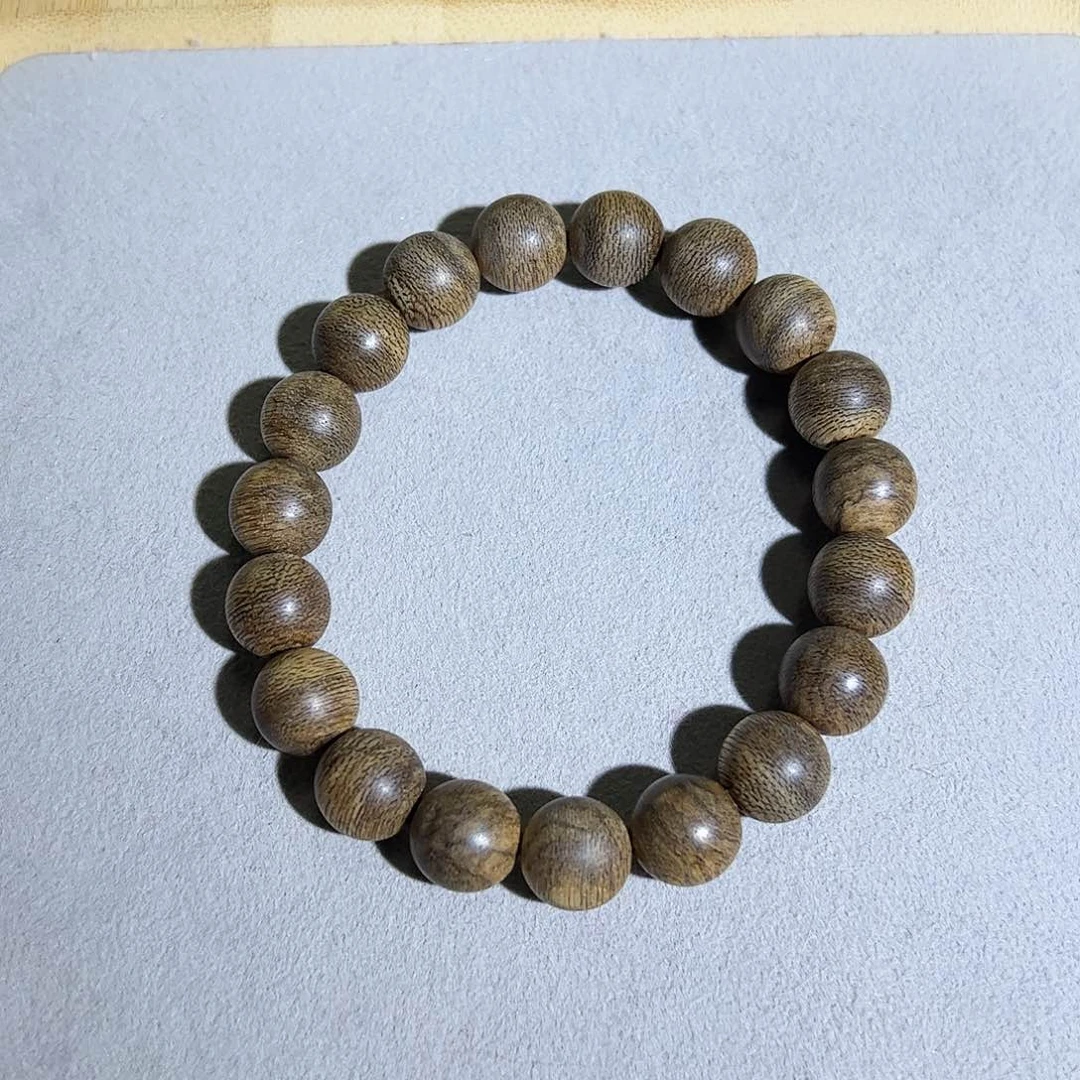 沉香手串天然文莱蛇皮粗纹老料1.1单圈 兰香雅韵