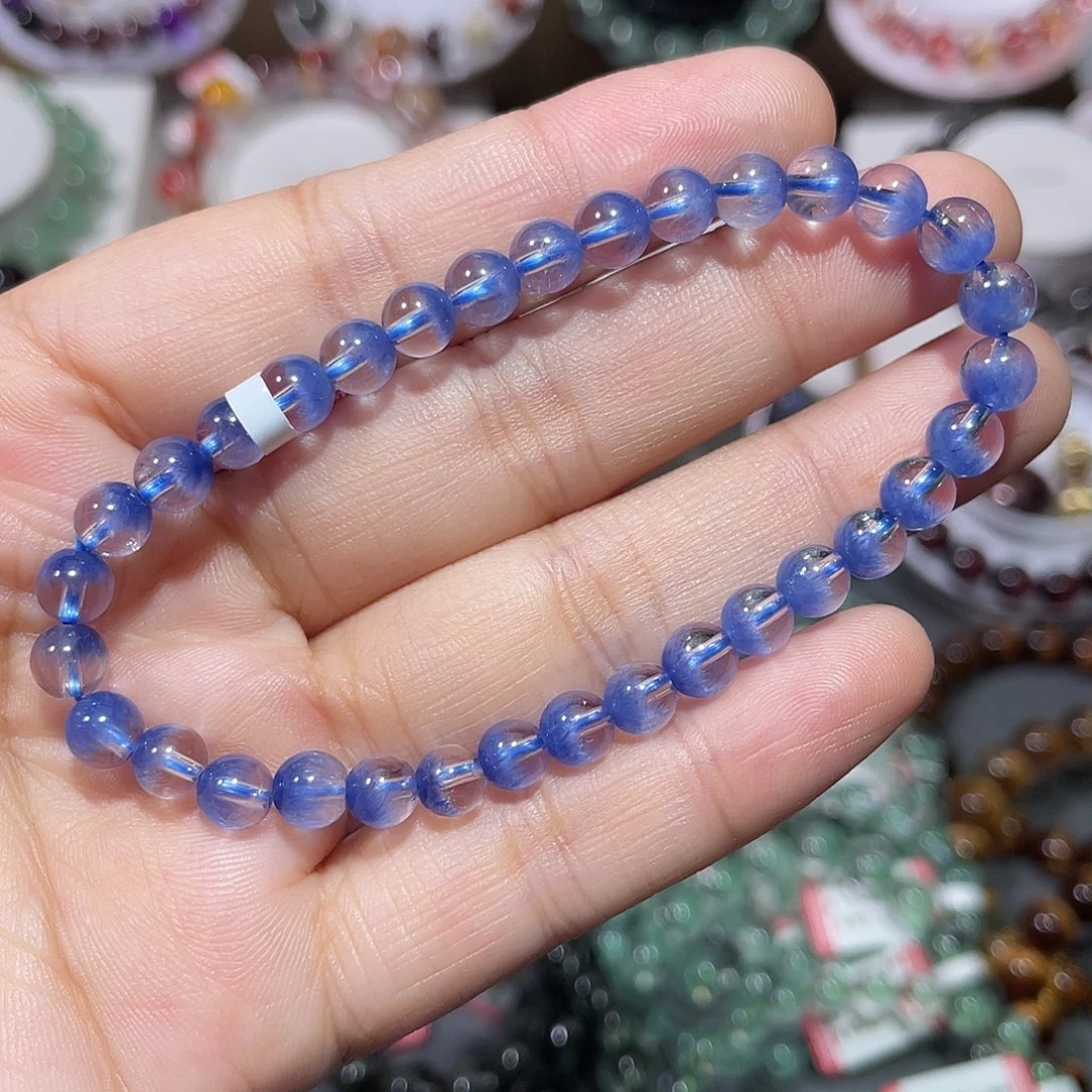 水晶手链未镶嵌蓝发晶手串