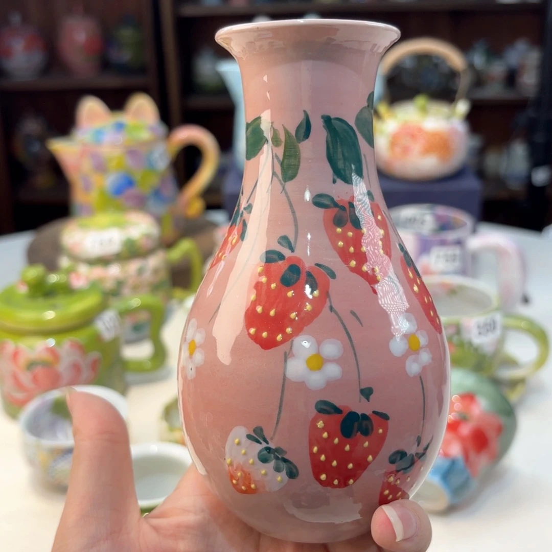 景德镇手绘高温釉下彩陶瓷茶具