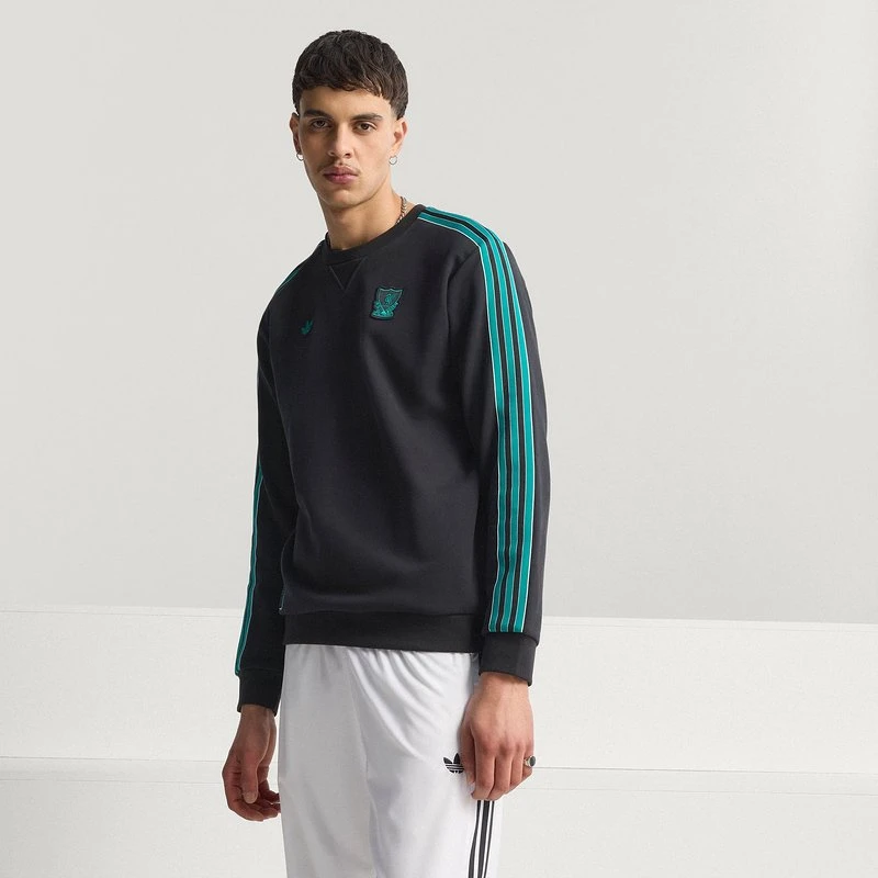 阿迪达斯（adidas）男子利物浦足球休闲文化卫衣套头衫JW5472