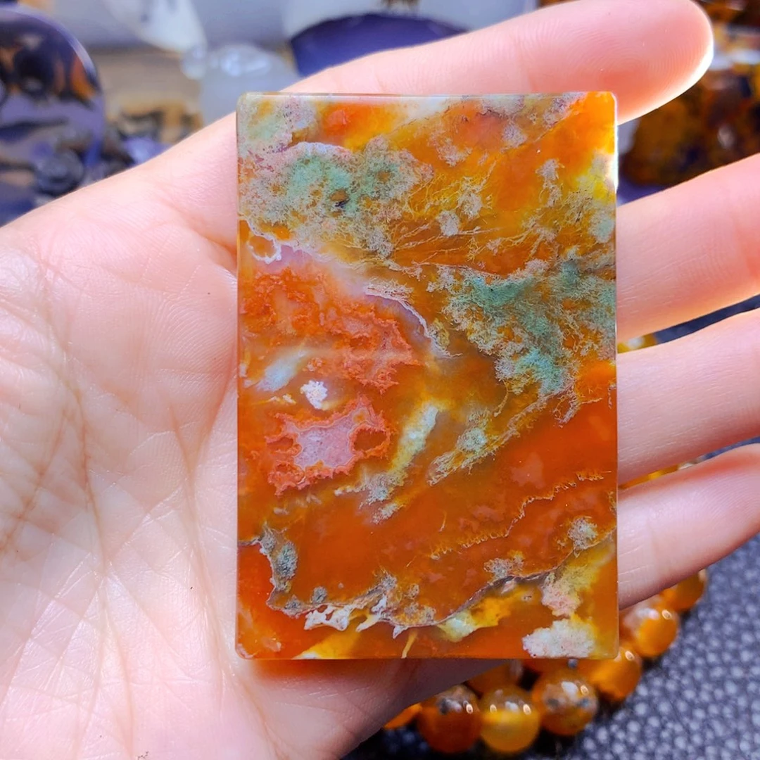 玛瑙/玉髓方牌3未镶嵌點**金