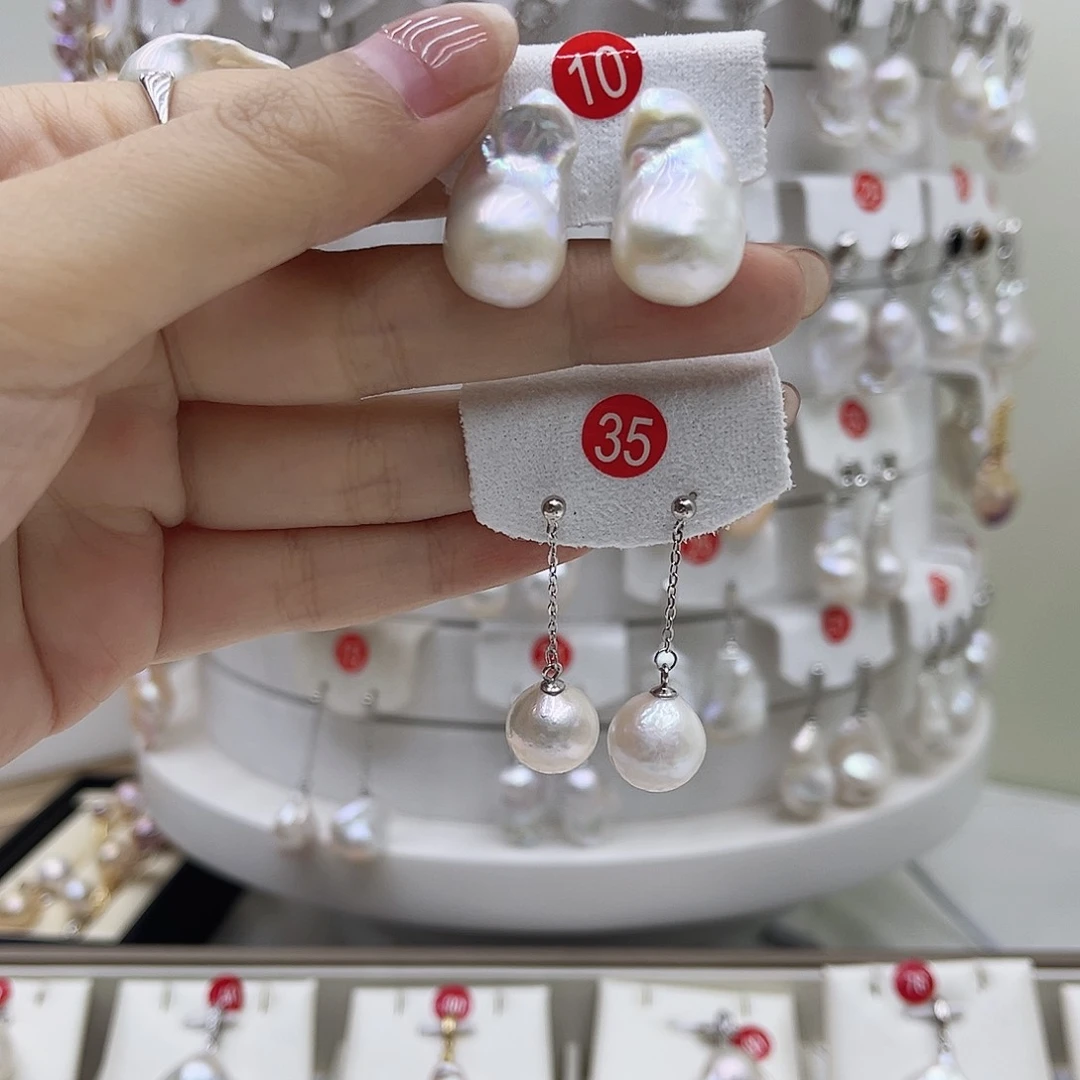 淡水珍珠银S925镶嵌颈饰