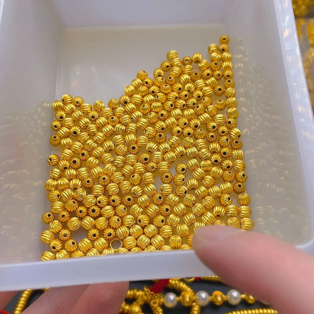 锆石铜合金南瓜珠5mm10颗