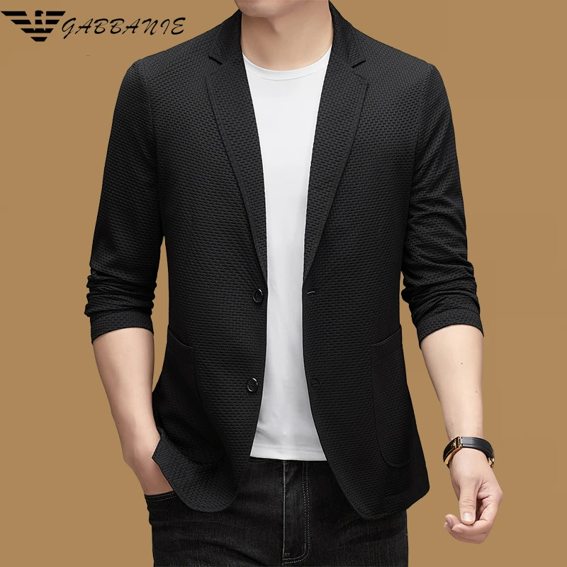 意大利精品西装男士商务休闲高档时尚春秋季薄款潮流修身韩版外套