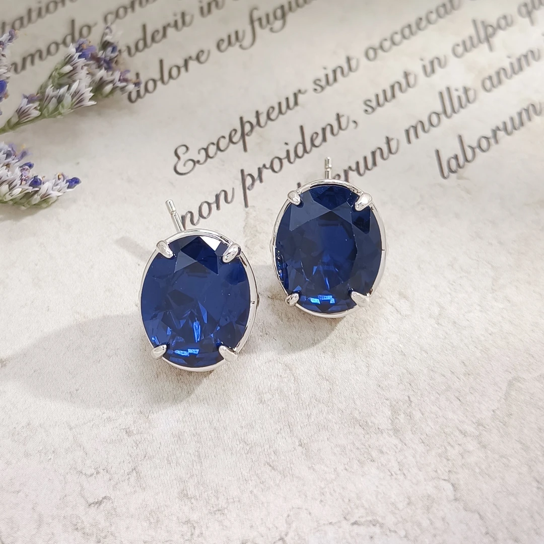 铜合金合成锆石耳饰 FXLM-54448 耳环气质时尚欧美百搭简约轻奢