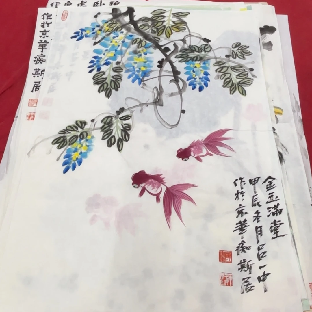 国画花鸟的翅膀和翅膀是一样长在我