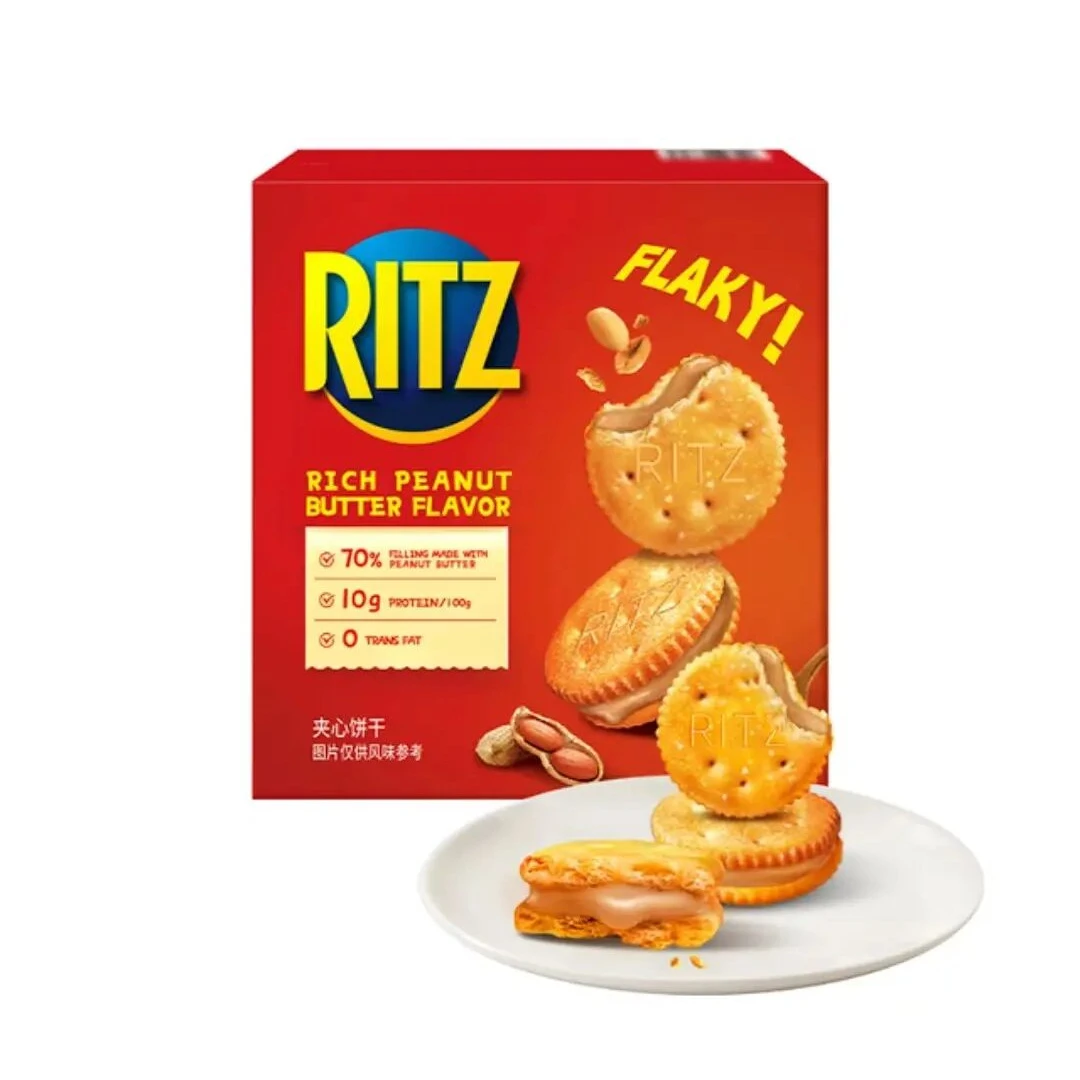 【会员商店】乐之（Ritz）香浓花生酱口味夹心可酥饼（京东/顺丰）解馋零食