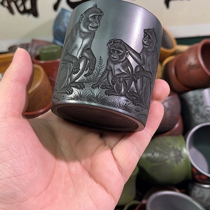 茶杯紫砂全手工紫砂主人杯