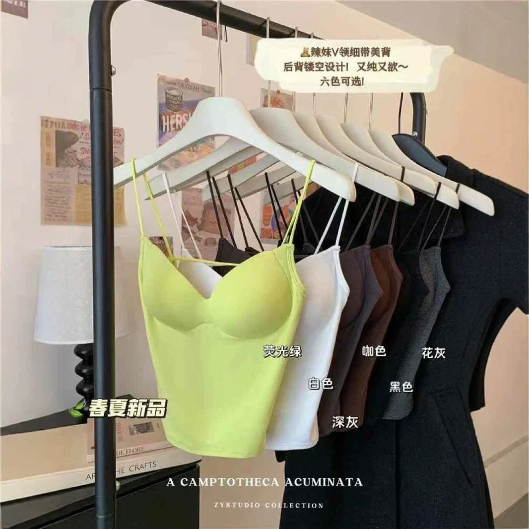 杜杜推荐美背性感美背吊带背心女细肩带设计显腰细内搭外穿