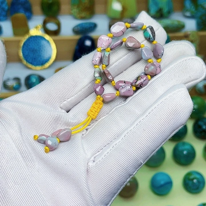 绿松石珠宝奇石未镶嵌绿****雨