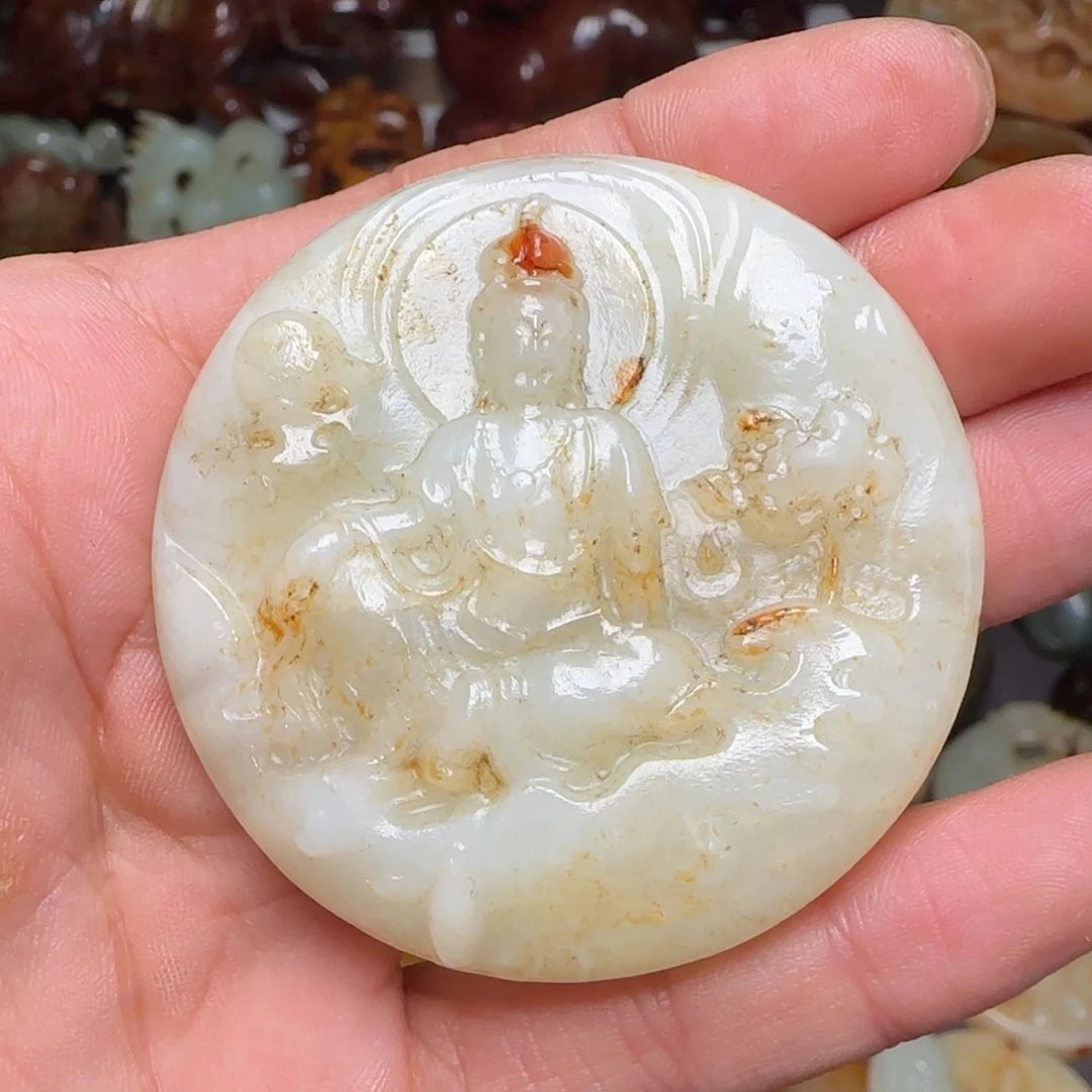 和田玉未镶嵌挂件