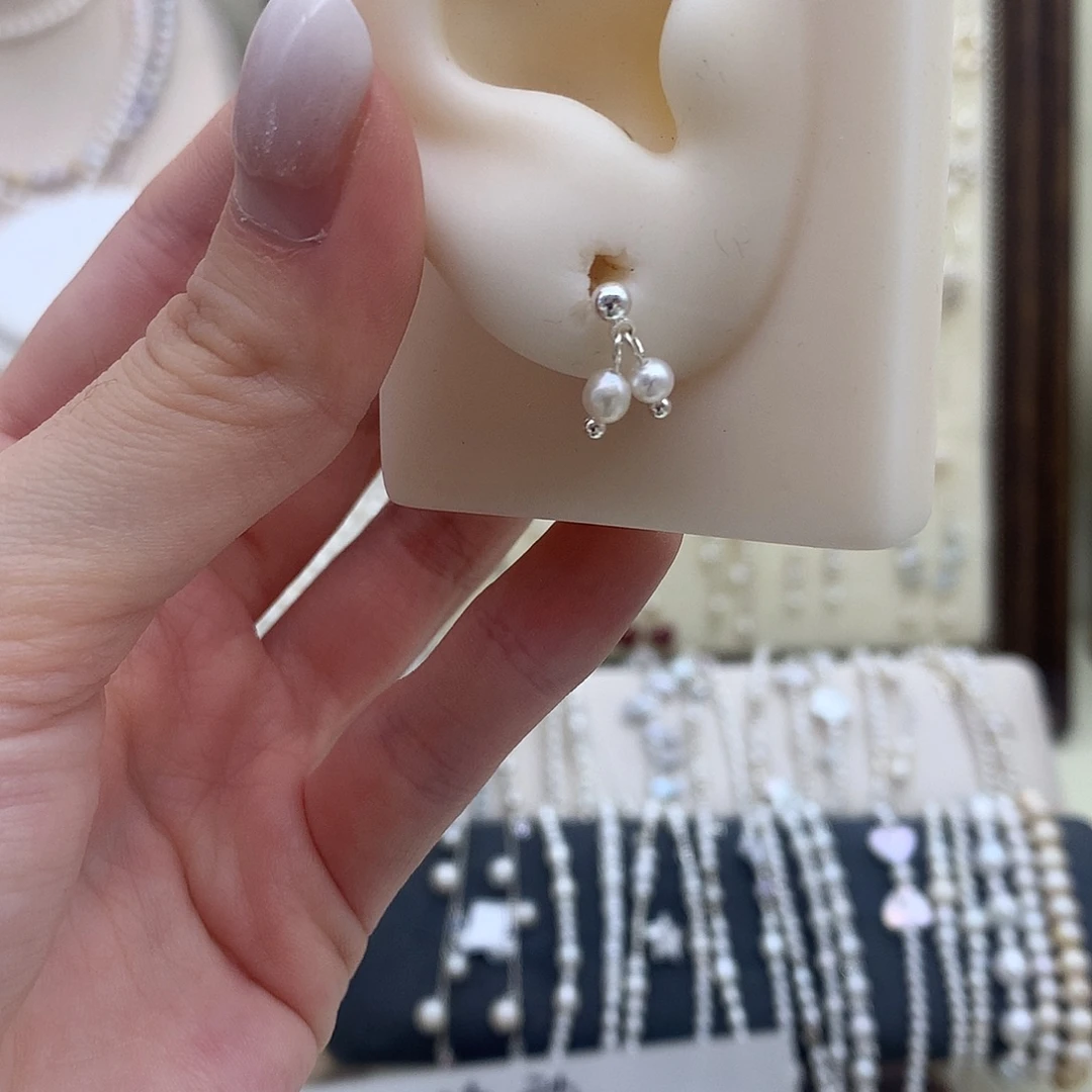 淡水珍珠耳饰未镶嵌