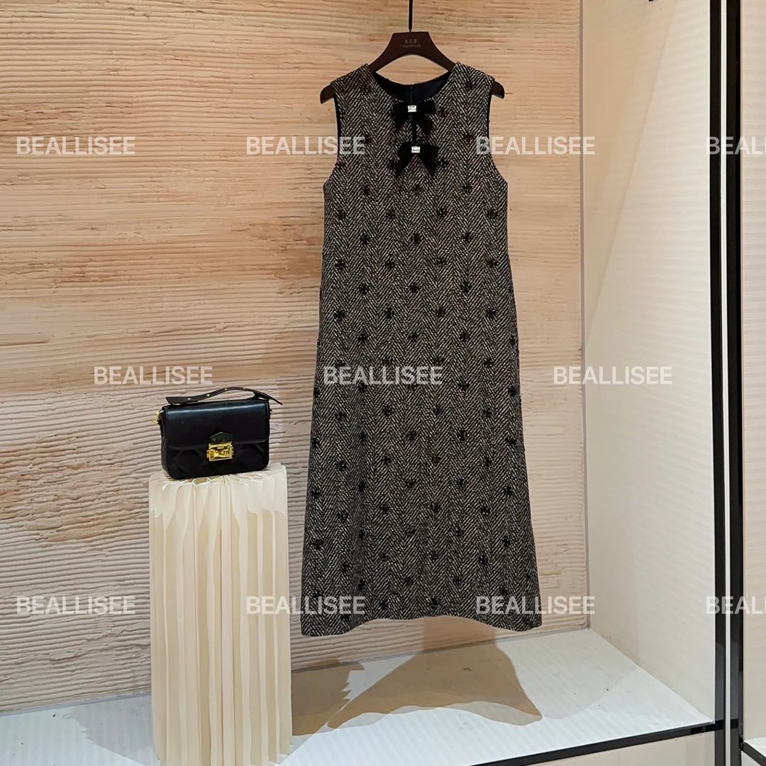 【宠粉价】秋冬新款无袖显瘦国风时尚宽松连衣裙W-A1461