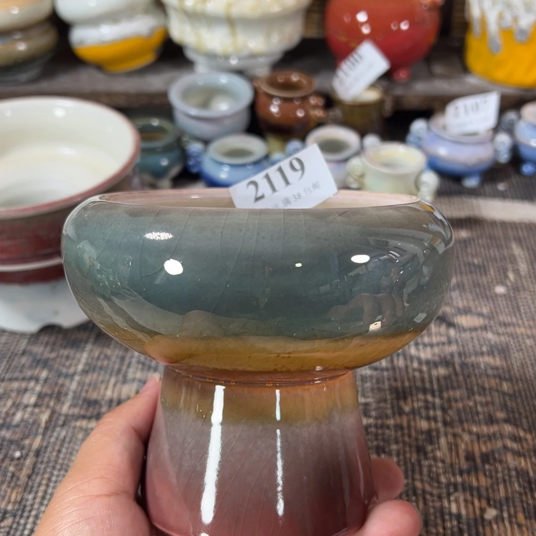 口9高10 手工花盆满30包邮