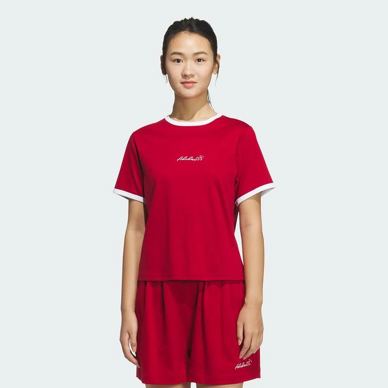 阿迪达斯 （adidas）女子VER SS TEE休闲时尚T恤短袖JZ4156