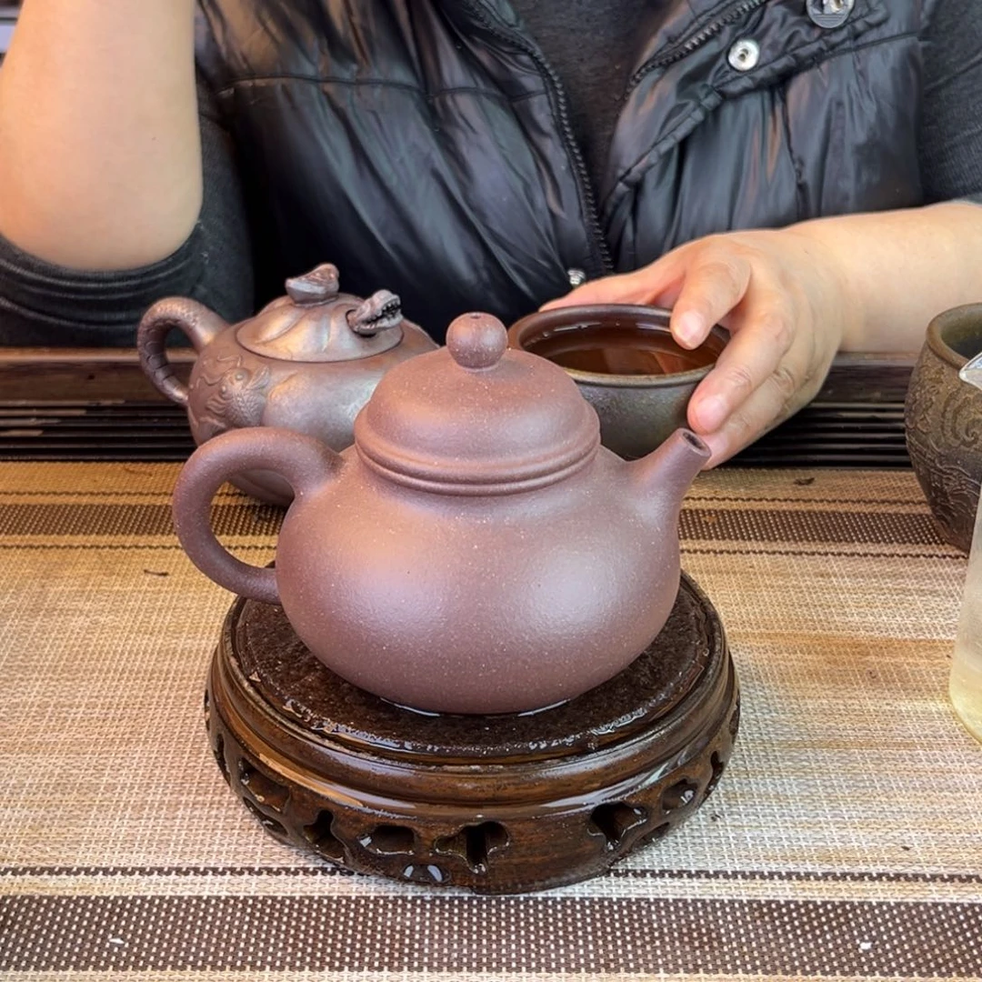 紫砂茶壶底槽清30目260cc