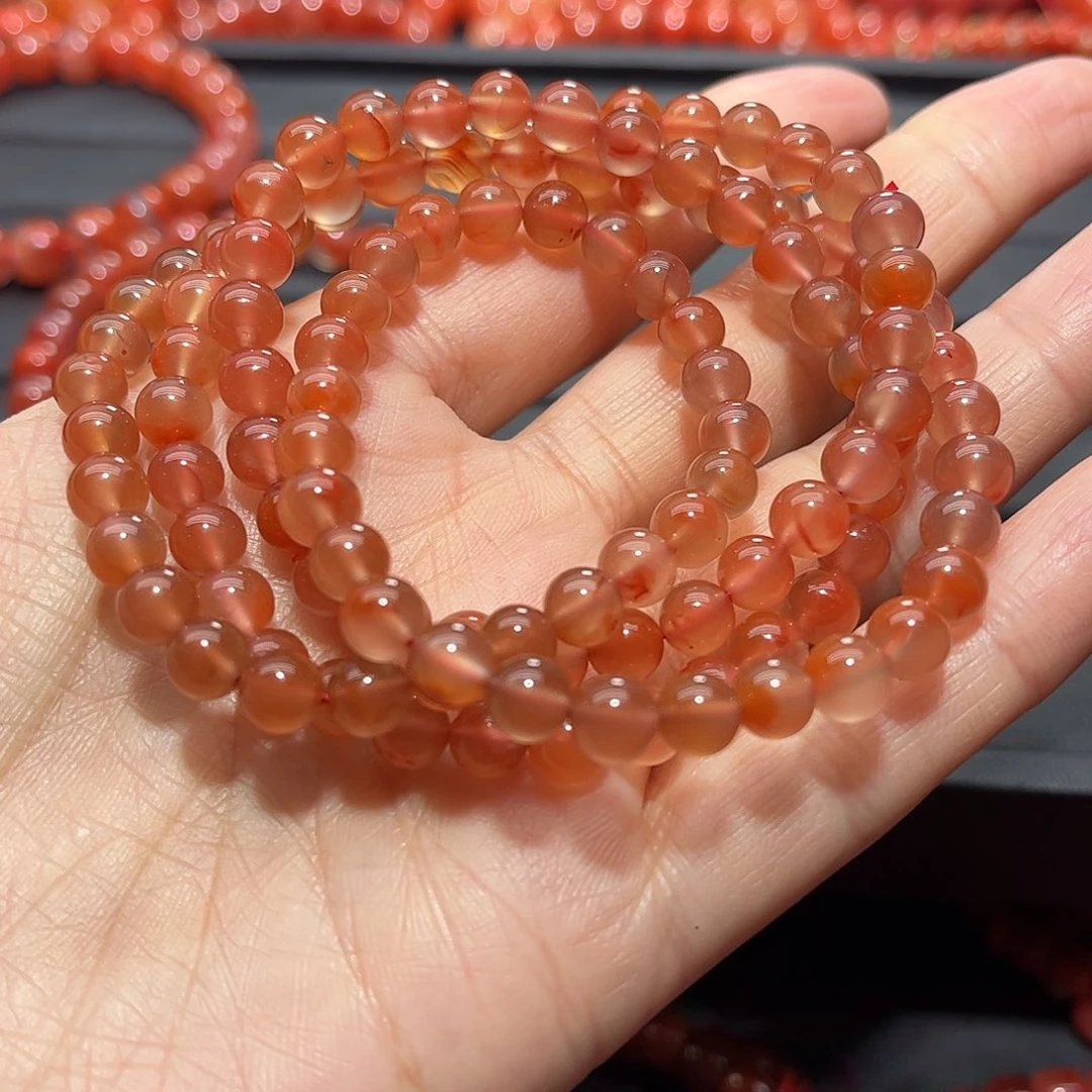 南红玛瑙手链未镶嵌