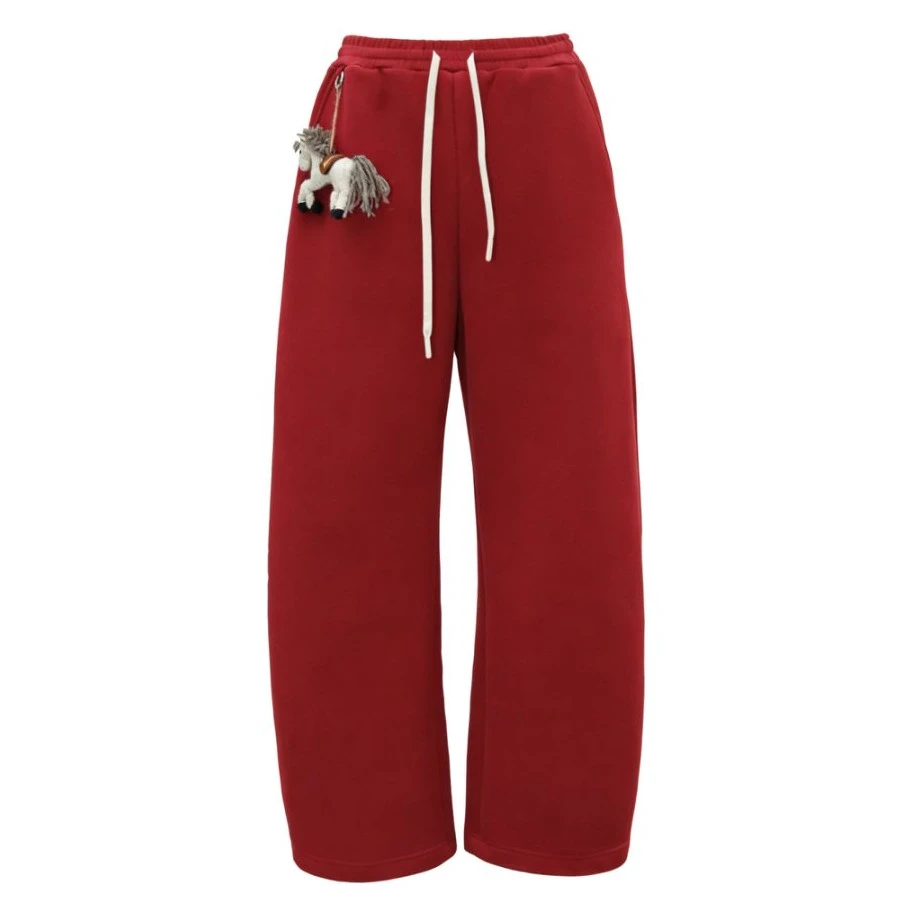 【SIEW】25秋冬新款加绒弯刀裤尼泊尔羊毛手工配饰