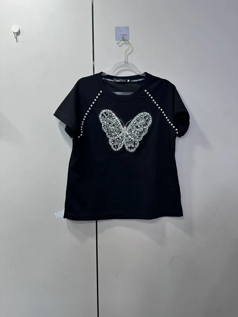 579 重工蝴蝶夏季半袖