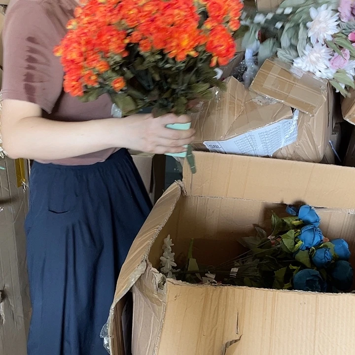 陶瓷花瓶部分（微瑕）橙色